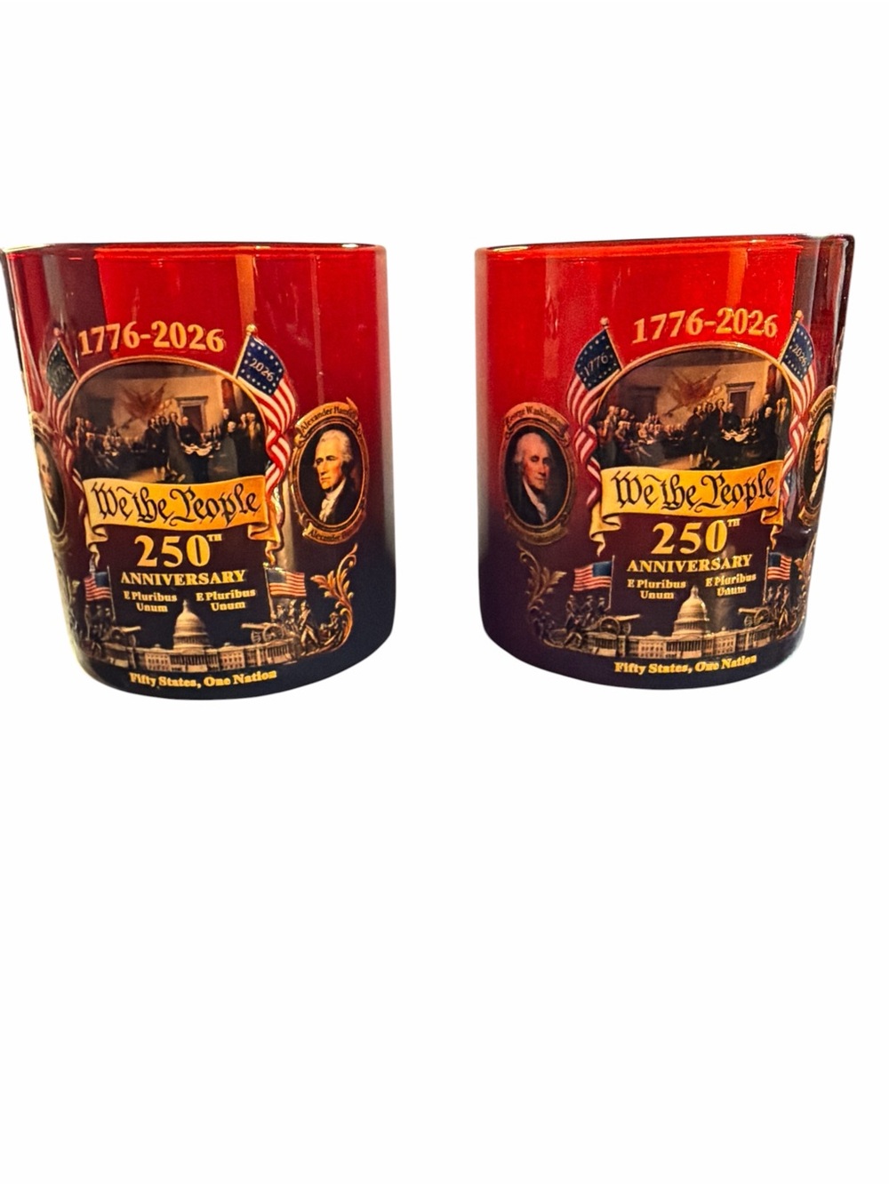 Set of 2 NWT America 250th Anniversary Commemorative Mugs 1776-2026